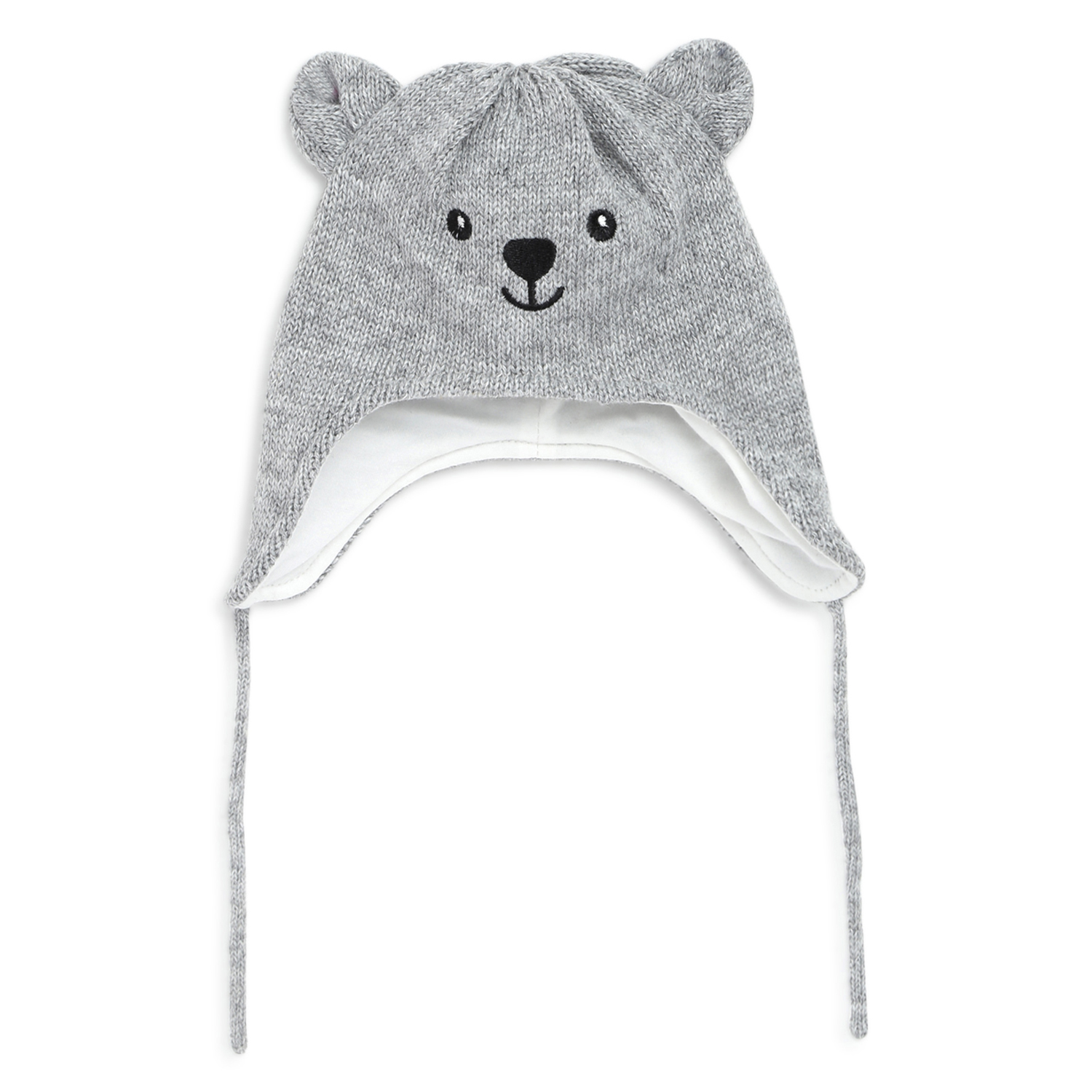 Infants Light Grey Solid Cap-Light Grey